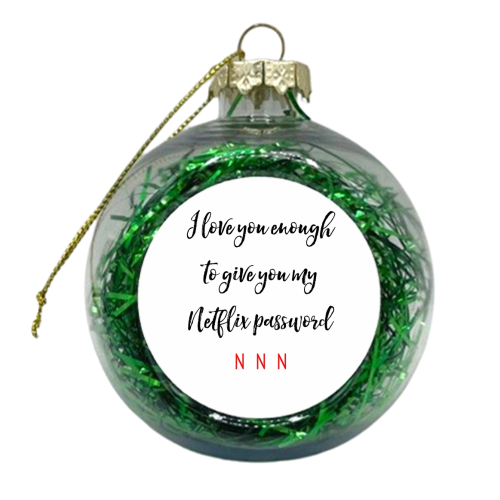 NETFLIX VALENTINES - xmas bauble by Shannon Sheridan