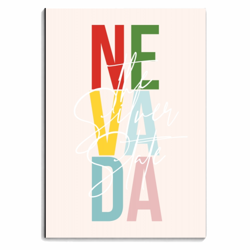 Nevada "The Silver State" Color State - personalised A4, A5, A6 notebook by Toni Scott