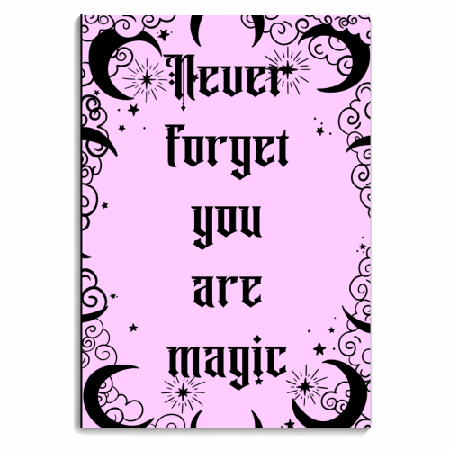 Never Forget You Are Magic - personalised A4, A5, A6 notebook by Lisa Wardle