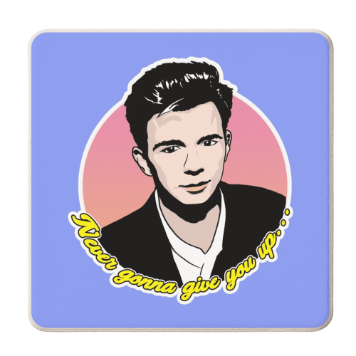 Never Gonna Give You Up! - personalised beer coaster by Bite Your Granny