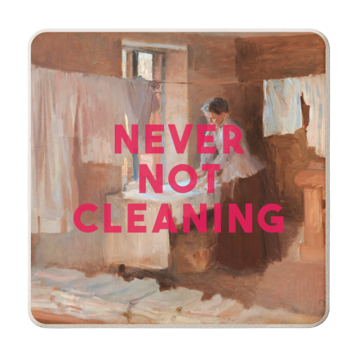 Never Not Cleaning - personalised beer coaster by The 13 Prints