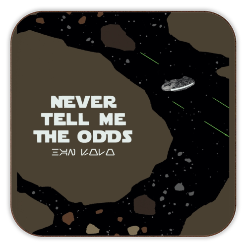 Star Wars Never tell me the odds - personalised beer coaster by Danny Welch