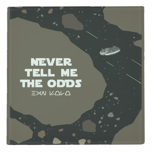Star Wars Never tell me the odds - personalised beer coaster by Danny Welch