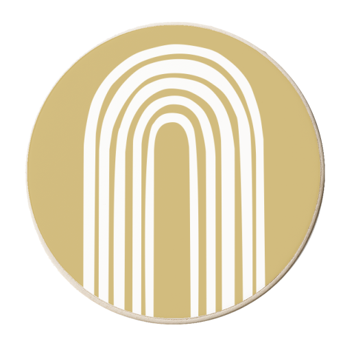 Neverending Rainbow - personalised beer coaster by Ohkimiko