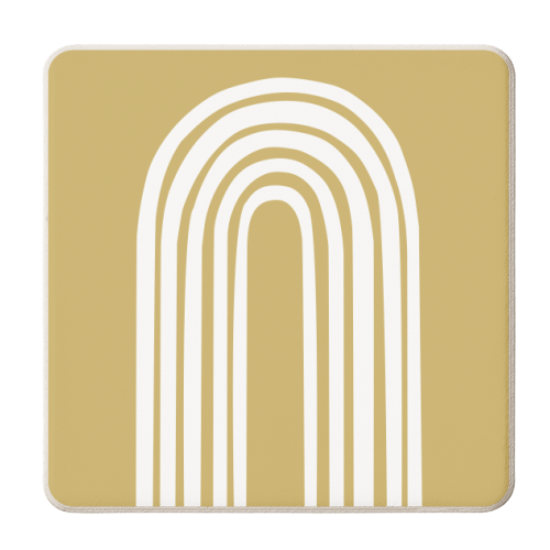 Neverending Rainbow - personalised beer coaster by Ohkimiko