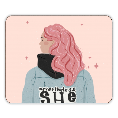 Nevertheless, She persisted - designer placemat by Alice Palazon