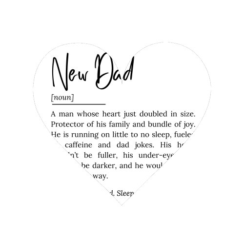 New Dad Definition – Funny and Heartwarming Quote - Magnet by timsal shol