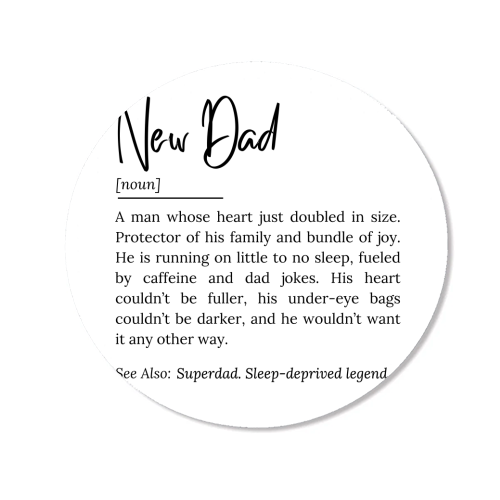 New Dad Definition – Funny and Heartwarming Quote - Magnet by timsal shol