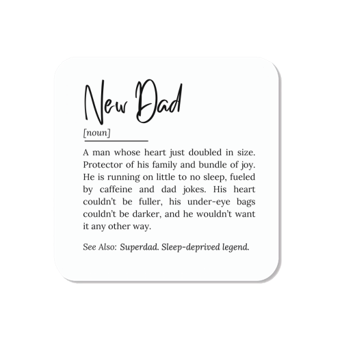 New Dad Definition – Funny and Heartwarming Quote - Magnet by timsal shol