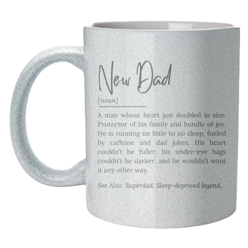 New Dad Definition – Funny and Heartwarming Quote - unique mug by timsal shol