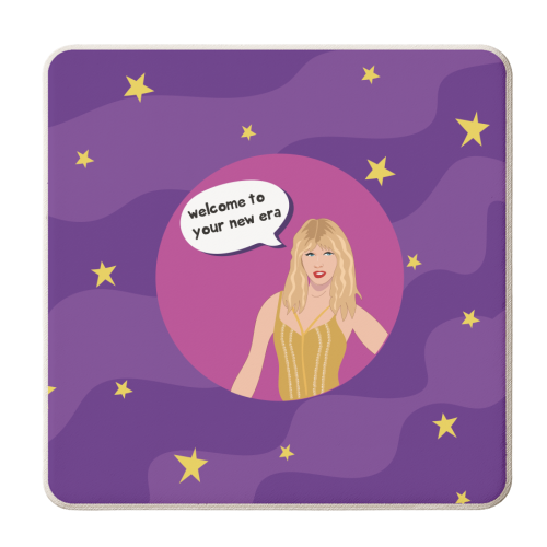 New Era - personalised beer coaster by Laura Lonsdale