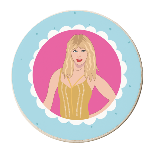 New Era - Taylor Print - personalised beer coaster by Laura Lonsdale
