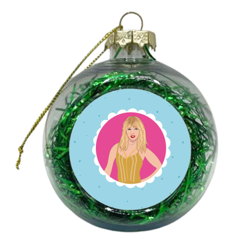 New Era - Taylor Print - xmas bauble by Laura Lonsdale