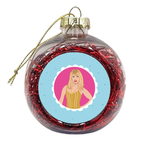 New Era - Taylor Print - xmas bauble by Laura Lonsdale