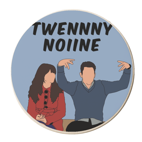 New girls twenty nine scene illustration - personalised beer coaster by The Girl Next Draw