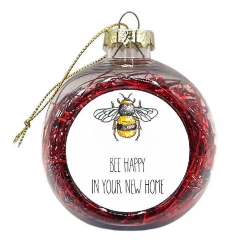 New Home Card - xmas bauble by Adam Regester