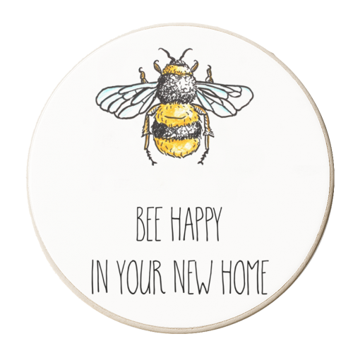 New Home Card - personalised beer coaster by Adam Regester