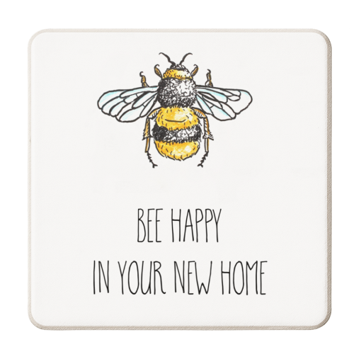 New Home Card - personalised beer coaster by Adam Regester