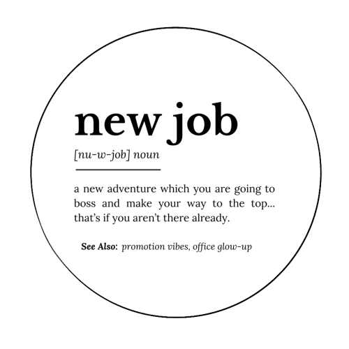 New Job Definition - Circle Sticker by timsal shol