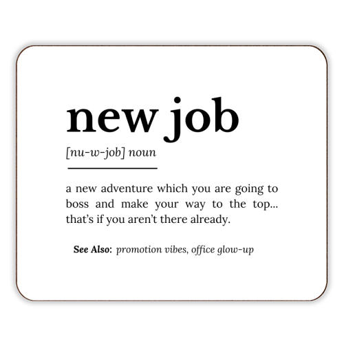 New Job Definition - designer placemat by timsal shol