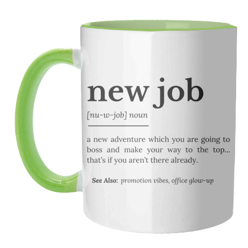 New Job Definition - unique mug by timsal shol