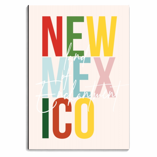 New Mexico "Land of Enchantment" Color State - personalised A4, A5, A6 notebook by Toni Scott