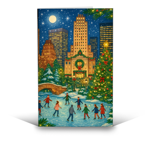 New York Christmas - funny greeting card by Ms Doodle