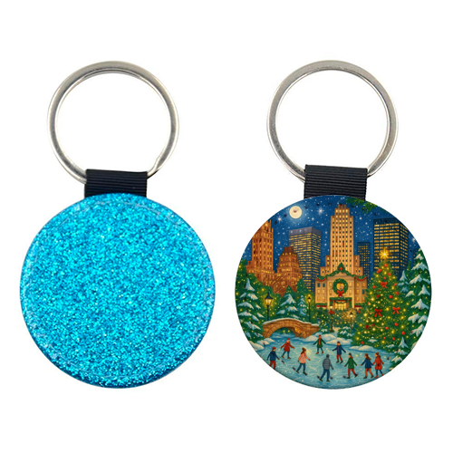 New York Christmas - keyring by Ms Doodle