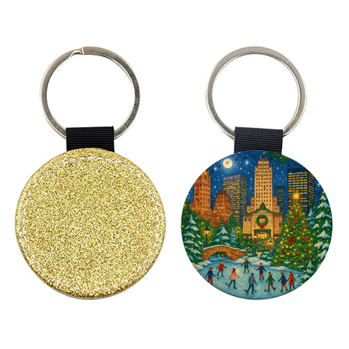 New York Christmas - keyring by Ms Doodle