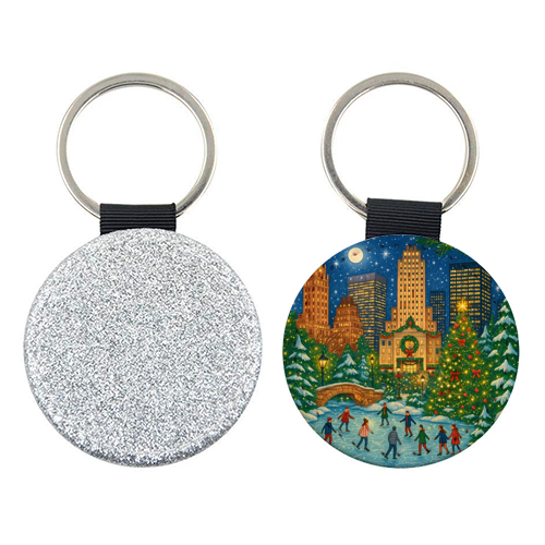 New York Christmas - keyring by Ms Doodle