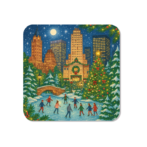 New York Christmas - Magnet by Ms Doodle