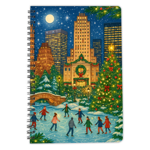 New York Christmas - personalised A4, A5, A6 notebook by Ms Doodle