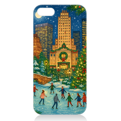 New York Christmas - unique phone case by Ms Doodle