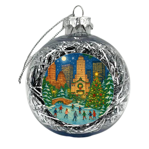 New York Christmas - xmas bauble by Ms Doodle