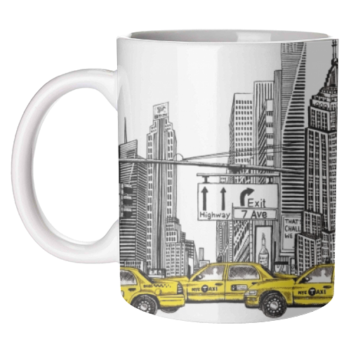 New York City Skyline - unique mug by Katie Clement