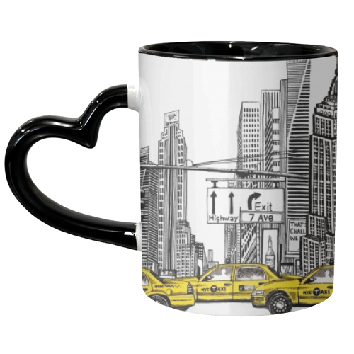 New York City Skyline - unique mug by Katie Clement