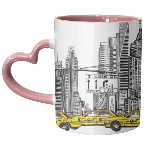 New York City Skyline - unique mug by Katie Clement