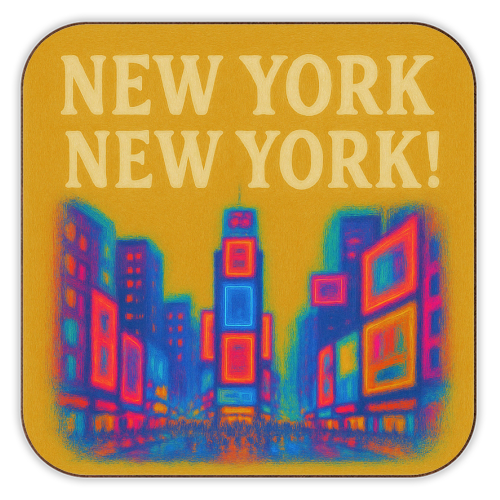 NEW YORK! - personalised beer coaster by Eloise