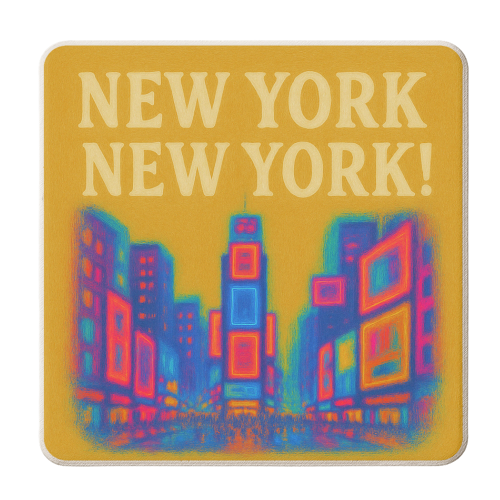 NEW YORK! - personalised beer coaster by Eloise