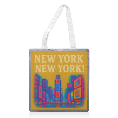 NEW YORK! - printed canvas tote bag by Eloise