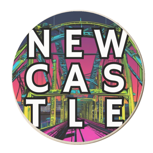 NEWCASTLE - personalised beer coaster by AP