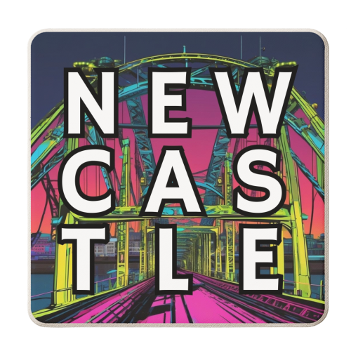 NEWCASTLE - personalised beer coaster by AP