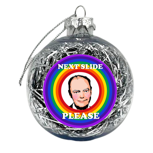 Next Slide Please - xmas bauble by Wallace Elizabeth