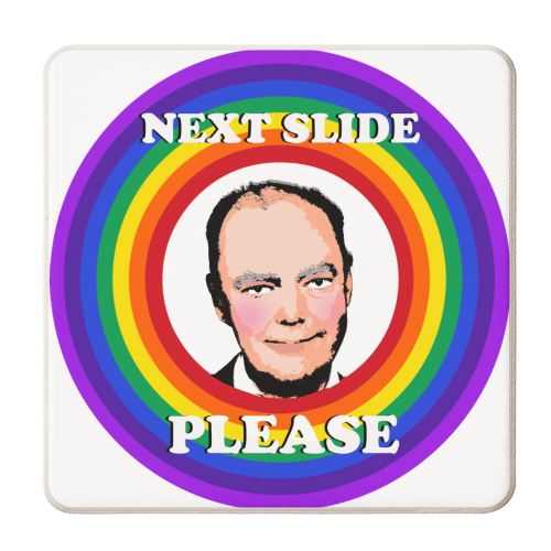 Next Slide Please - personalised beer coaster by Wallace Elizabeth