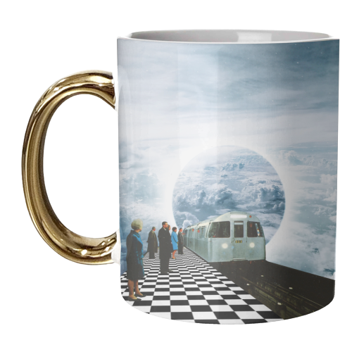 Next Stop: Nowhere Surreal Print - unique mug by OhMC! Designs