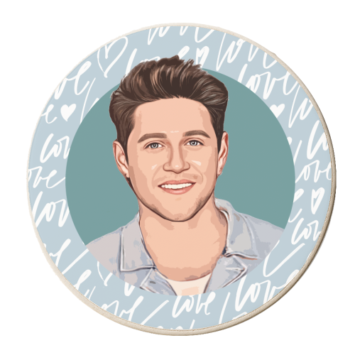 Niall Love - personalised beer coaster by DOLLY WOLFE
