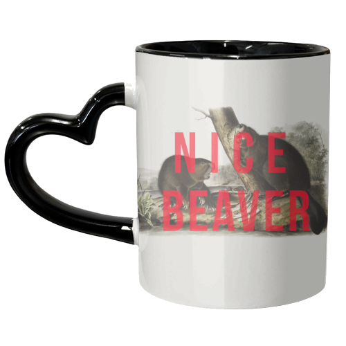 Nice Beaver - unique mug by The 13 Prints