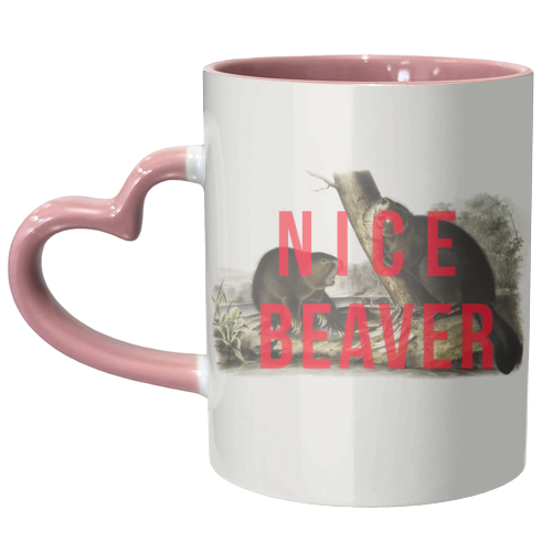 Nice Beaver - unique mug by The 13 Prints