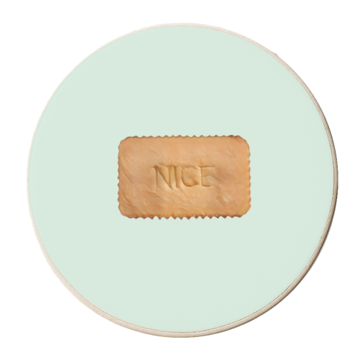 NICE BISCUIT - personalised beer coaster by Wallace Elizabeth