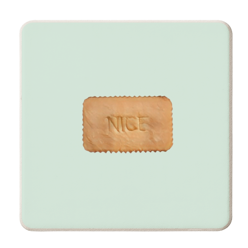 NICE BISCUIT - personalised beer coaster by Wallace Elizabeth